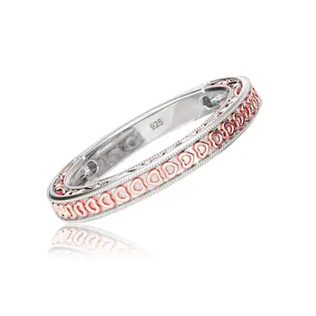 SDOOU Rose Gold Ring Pre Ženy Okrúhly Rez 1.2 ct 7mm Moissanite Krúžok Srdce Tvar Ozdobiť Svadobné Jemné Šperky Jednom A Nastaví Predaj