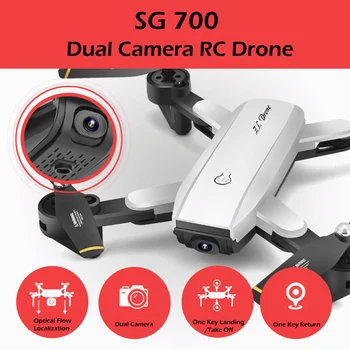 SG700 4K RC Drone Skladacia Drone S Kamerou HD nadmorská Výška Podržte tlačidlo RC Vrecku Dron VS E58 YH-19HW Visuo XS809HW JD-20