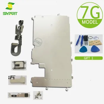 SYART Malé Diely Náhradné doskový Štít pre Iphone 7 7g Obrazovke LCD Kovový Držiak Prednej Kamery Flex Kábel (4.7 Palcový Striebro)