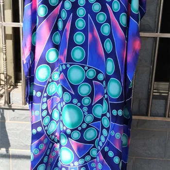 Saida De Praia Feminino 2019 dámske Šaty, Oblečenie Ženské Šaty Veľké Boho Lete Lady Elegantné Nové Bavlnené Modré Dámske Voľné