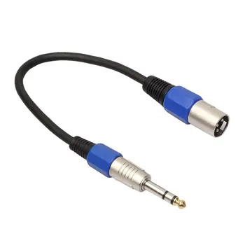 Samec XLR, aby 6.35 mm Stereo Jack Kábla 0,3 m/0,5 m/1m XLR Audio Kábel Aktívny Napájaný Reproduktorový kábel Viesť TRS Vyvážený Zvukový Kábel