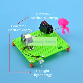 ScienceTecnologia Experiment Študentov Chlapec Physic Zábava diy kit ručné ovládanie generátora Deti experiment vzdelávania pary hračky