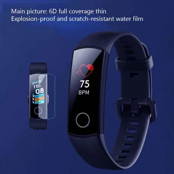 Screen Protector Pre Huawei Honor 4 smart hodinky obrazovke ochrany Edge Anti-scratch Mäkké TPU Full Screen Protector