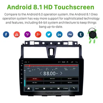 Seicane autorádia GPS Car Multimedia player Android 8.1 na rok 2016 Geely Emgrand ES7 s Bluetooth podporu DVR SWC
