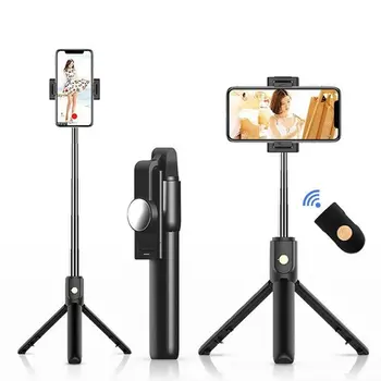 Selfie Stick Statív Mobilný Telefón Podporovať Live Vysielanie Držiak Bezdrôtový Selfie Stick Foto Artefakt K10