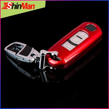 ShinMan ABS Farba Tlačidlo Auto tlačidlo tlačidlo Krytu chrániť shell Pre kľúča VOZIDLA prípade Mazda3 Axela Pre Mazda ATENZA CX-4 CX-5 CX-7