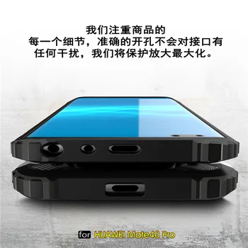 Shockproof telefón puzdro Na Huawei Mate 40 Pro Prípade Luxusné Brnenie Kryt Mate 40 Kryt na Ochranu Nárazníka Mate40 pro Coque