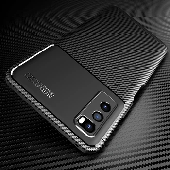 Silikónové Ochranné Telefón puzdro Na Huawei Tešiť Z / Vychutnajte si 20 Pro Uhlíkových Vlákien Mäkké TPU Kryt puzdro Pre Huawei Vychutnajte si 20 Plus