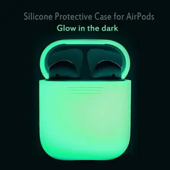 Silikónové Puzdro Pre Apple Airpods Pro Žiariace V Tme Svietiace Shockproof Kryt Pre Vzduch Struky 2 Slúchadlá Box Na Príslušenstvo