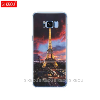 Silikónové puzdro pre Samsung Galaxy S9 S8 S7 S6 okraji S5 S4 S3 PLUS kryt telefónu Parížskej Eiffelovej Veže