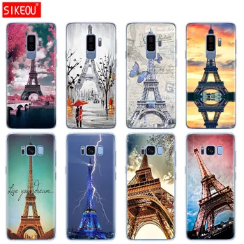 Silikónové puzdro pre Samsung Galaxy S9 S8 S7 S6 okraji S5 S4 S3 PLUS kryt telefónu Parížskej Eiffelovej Veže