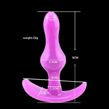 Silikónový Análny Plug Masáž Prostaty Dildo zadok zástrčky G-Spot Zadok Plug Masturbácia Análny dilda Sexuálne Hračky pre Pár Zadok Korálky