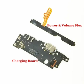 Sily a Objemu Flex Kábel + Dock Konektor Micro USB Nabíjací Port Nabíjanie Flex Kábel Opravy Dielov Pre Motorola Moto E5 Ísť Hrať