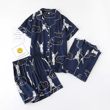 Simples curto pija manga curta senhoras pijama definovať šortky bonito dos desenhos motívy pijamas feminino oblečenie pre voľný čas