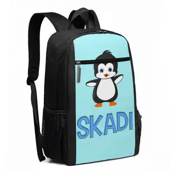 Skadi Batoh Skadi Penguin Nálepky Batohy Študent Trendy Taška Muži - Ženy Tlač Nakupovanie Multi Účel Vysoko kvalitné Tašky