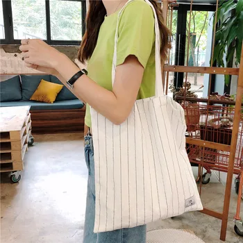 Skontrolujte, prekladané taška cez rameno osobnosti veľkú kapacitu, plátené tašky kórejský štýl študent umenia kabelka žena