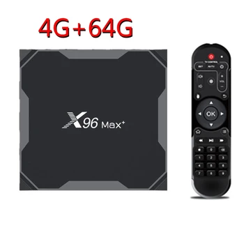Smart TV Box A roid 9.0 X96 Max Plus 4 GB 64 GB Amlogic S905X3 Quad Core 5.8 GHz Wifi 1000M 4K 60fps Nastaviť Media Player