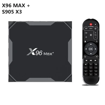 Smart TV Box A roid 9.0 X96 Max Plus 4 GB 64 GB Amlogic S905X3 Quad Core 5.8 GHz Wifi 1000M 4K 60fps Nastaviť Media Player