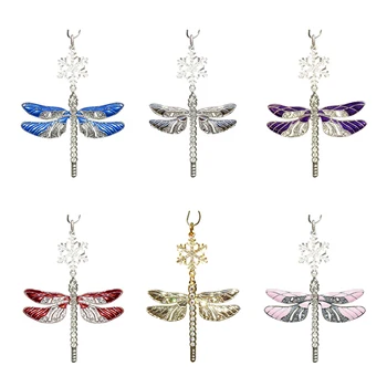 Snowflake Dragonfly Žiarivé Vianočné Ozdoby Vianočné Dekorácie pre Domov Strán Firmware Christma Darček Šťastný Nový Rok 2021 J8