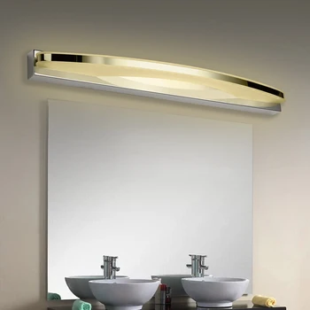 Spálňa Kúpeľňa LED Zrkadlo Svetlo Biele Nástenné Svietidlá Nehrdzavejúcej Ocele Moderný make-up Zrkadlo Svetlá Noc Stenu Zdrojov Domov Zariadenia