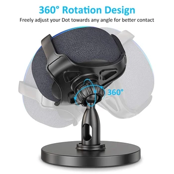 Stolný Držiak Pre Echo Dot 3. Generácie, 360° Nastaviteľný Stojan, Držiak Mount Pre Smart Home Reproduktor, Zlepšenie Zvuku Viditeľnosť A