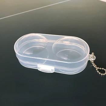 Stolný Tenis Kontajner Okno Prenosné Plastové Skladovanie Prípade pre 2 Ping-Pongové Loptičky