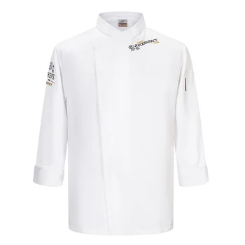Stravovacie Služby kuchár oblečenie 4 farby Vysokej Kvality Unisex Reštaurácia uniformy košele stravovanie kuchyne, kuchár bundy veľkoobchod M-4XL