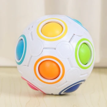 Stres Odľahčovacia Rainbow Magic Ball Zábavné Kocky Fidget Puzzle Vzdelávania Hračka