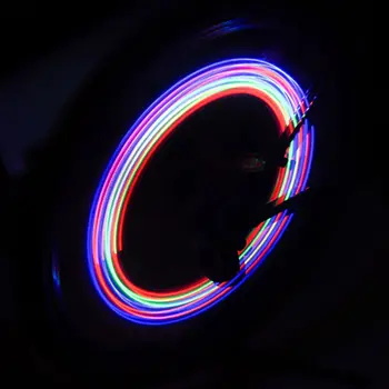 Stropné Svetlá LED Pneumatiky Pneumatiky Ventil Čiapky Špice Kolesa LED Výstražné Svetlo 2 KS Svetlo na Bicykel v rámci Batérie Horskej Ceste