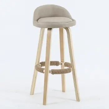 Stôl stoličky moderný minimalistický bar stoličky domov masívneho dreva vysokej stolice módne barové vysokú stoličku na recepcii stoličky