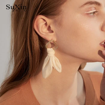 SuXin náušnice 2020 nový jednoduchý kvet bud temperament náušnice pre ženy dlhé pásiky prívesok, náušnice, šperky, darčeky