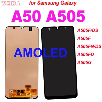 Super AMOLED Pre Samsung Galaxy A50 LCD Displej A505 SM-A505FN/DS A505F/DS Dotykový Displej Digitalizátorom. Montáž Náhradných Dielov