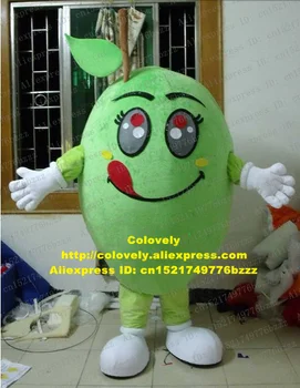 Svieži Zelený Muskmelon Melón Honeydew Casaba Had Ostrý Chrumkavé Maskot Kostým S Čierne Obočie Červený Jazyk Č 5763 FS