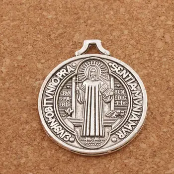 Svätý Benedikt Medaila Kríž Charms Prívesky Módne Šperky DIY L1644 4pcs 36.5x32mm Zliatiny Zinku