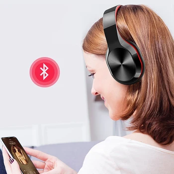 T5 HiFi Aktívnym Potlačením Hluku Bezdrôtové Slúchadlá Bluetooth 5.0 Slúchadlá cez Ucho Skladacie Slúchadlá S Mikrofónom pre Pho