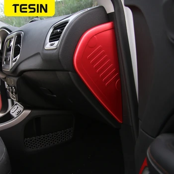TESIN Auto Styling Panel Panel Nástroja Strane Dekorácie Kryt Výbava List Nálepky vhodné Na Jeep Compass 2017+ Hliníkovej Zliatiny