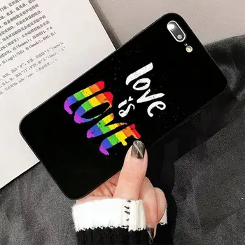 TOPLBPCS Homosexuálov a Lesbičiek lesbičiek, homosexuálov Dúhový Pride Soft Telefón Prípade Capa na iPhone 8 7 6 6 Plus X 5 5S SE 2020 XR 11 pro XS MAX