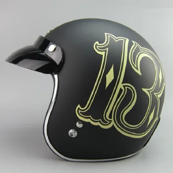 TORC Lucky 13 motocyklové prilby Vintage T50 skúter otvorené tvár Moto prilba casco DOT schválené motocicleta capacete