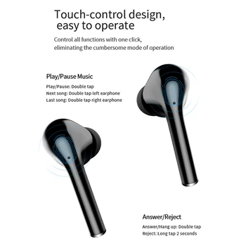 TWS Hifi Stereo Slúchadlá V5.0 Mini Bluetooth Slúchadlá Športové Headset S Nabíjanie Box Pre iPhone Xiao Slúchadlá Slúchadlá