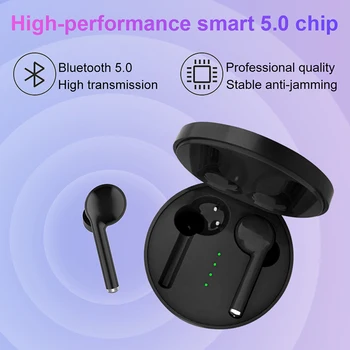 TWS TW40 Bezdrôtové Slúchadlá Bluetooth 5.0 Multifunkčné Stereo Nabíjateľná Prenosné Slúchadlá s Mikrofónom Pre IOS a Android