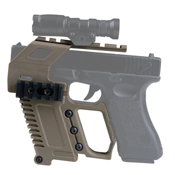 Taktické Airsoft Pištoľ Železničnej Základná Súprava Lov Vojenské Vybavenie Glock Série Železničnej Base Nakladacie Zariadenie GL 17/ GL 18/ GL 19