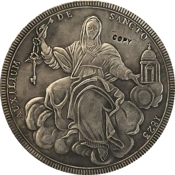 Talianske štáty 1823 1 Scudo - Lev XII Sede Vacante kópie mincí