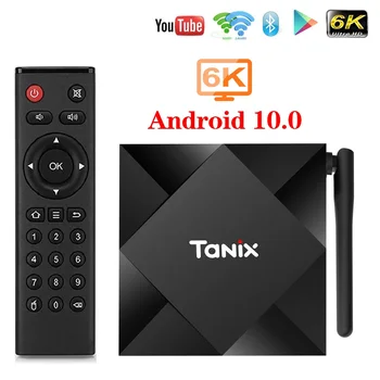 Tanix TX6S TV BOX Android 10 Smart tv box 4 GB RAM, 32 GB, 64 GB ROM TVBox Allwinner H616 Quad Core Poľa H. 265 6K Multimediálny prehrávač, 2 GB, 8 GB