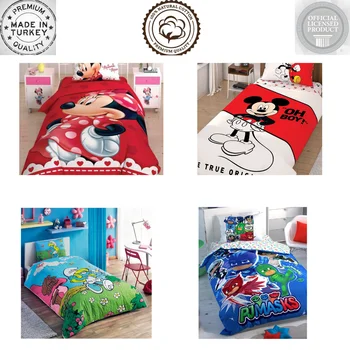 Taç Originálny Licencovaný Karikatúra-Disney Jediný Obliečky Kryt Sady pre Deti, Bavlnená posteľná bielizeň Deka Kryt + obliečka na Vankúš Posteľná Bielizeň List