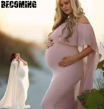 Tehotná Šaty Photographie Materskej Maxi Šaty Fotografie Rekvizity Dlhé Šaty Tehotné Ženy Oblečenie Fantázie Tehotenstva Fotenie