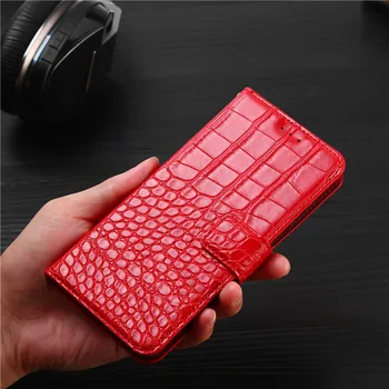 Telefón puzdro na Huawei Honor 20 Pro Prípade Peňaženky Krokodíla Textúry Kože Knihy Dizajn Telefónu Coque Capa S Popruh Držiteľov Karty