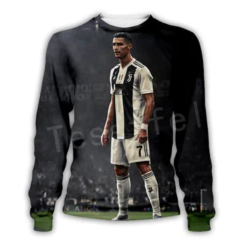 Tessffel Cristiano Ronaldo Športovec Fitness Športovcov Muži/Ženy NewFashion Streetwear 3DPrint Zip/Mikiny/Mikiny/Bunda N-9