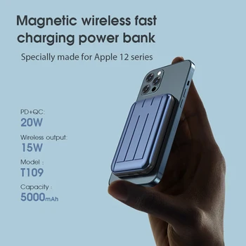 Tinsol Magnetické Wireless Power Bank 4000mAh Univerzálny Externú Batériu Mobilného Telefónu Bezdrôtový Magsafing Magnet Powerbank