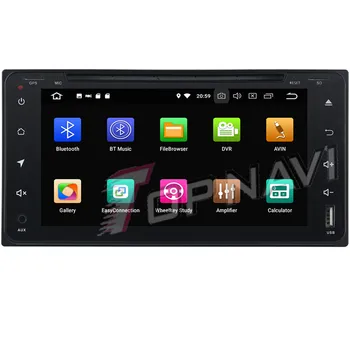 Topnavi Android 8.0 Auto DVD Media Center, CD Prehrávač Pre Toyota RAV4/Corolla/Vios/Hilux Land Cruiser Stereo GPS Navigácie 4+64GB