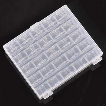 Transparentné Šijací Stroj Cievky Cievky Plastové Úložný Box Pre Domáce Šitie Príslušenstvo Nástroje cp2429